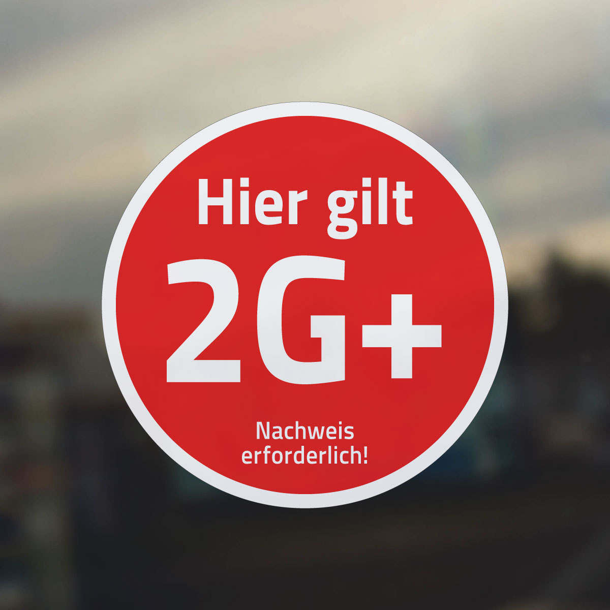 Aufkleber, Hier gilt 2G+